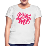 Kiss me fonts - Frauen Oversize T-Shirt - Weiß