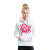 Kiss me fonts - Frauen Premium Hoodie - Weiß