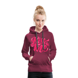 Kiss me fonts - Frauen Premium Hoodie - Bordeaux