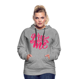 Kiss me fonts - Frauen Premium Hoodie - Grau meliert