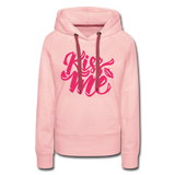 Kiss me fonts - Frauen Premium Hoodie - Kristallrosa