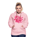 Kiss me fonts - Frauen Premium Hoodie - Kristallrosa