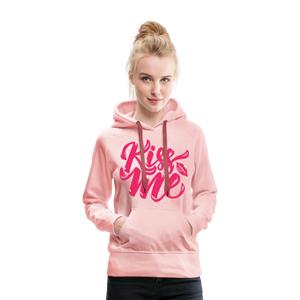 Kiss me fonts - Frauen Premium Hoodie - helles Mintgrün