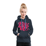 Kiss me fonts - Frauen Premium Hoodie - Navy