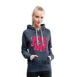 Kiss me fonts - Frauen Premium Hoodie - Jeansblau