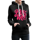 Kiss me fonts - Frauen Premium Hoodie - Anthrazit