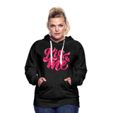 Kiss me fonts - Frauen Premium Hoodie - Anthrazit