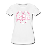 Girl Power - Frauen Premium T-Shirt - Weiß