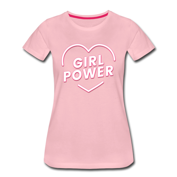 Girl Power - Frauen Premium T-Shirt - Hellrosa