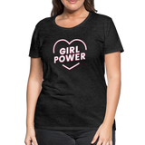 Girl Power - Frauen Premium T-Shirt - Anthrazit