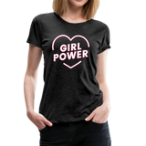 Girl Power - Frauen Premium T-Shirt - Anthrazit