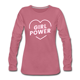 Girl Power - Frauen Premium Langarmshirt - Malve