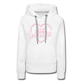 Girl Power - Frauen Premium Hoodie - Weiß