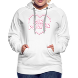 Girl Power - Frauen Premium Hoodie - Weiß