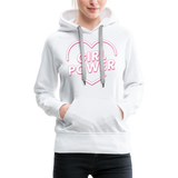 Girl Power - Frauen Premium Hoodie - Weiß