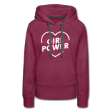 Girl Power - Frauen Premium Hoodie - Bordeaux