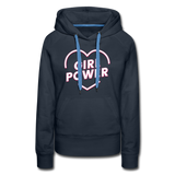 Girl Power - Frauen Premium Hoodie - Navy