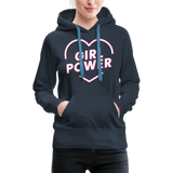 Girl Power - Frauen Premium Hoodie - Navy