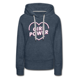 Girl Power - Frauen Premium Hoodie - Jeansblau