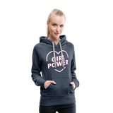 Girl Power - Frauen Premium Hoodie - Jeansblau