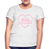 Girl Power - Frauen Oversize T-Shirt - Weiß