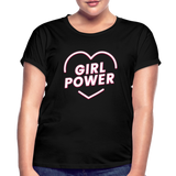 Girl Power - Frauen Oversize T-Shirt - Schwarz