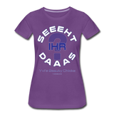 Seht Ihr das? - Frauen Premium T-Shirt - Lila