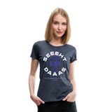 Seht Ihr das? - Frauen Premium T-Shirt - Blau meliert