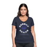 Seht Ihr Das Serie - Frauen Bio-T-Shirt mit V-Ausschnitt von Stanley & Stella - Navy