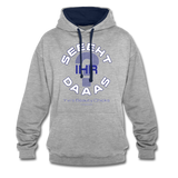 Seht Ihr Das Design Serie - Frauen Kontrast-Hoodie - Grau meliert/Navy