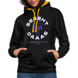 Seht Ihr Das Design Serie - Frauen Kontrast-Hoodie - Schwarz/Gold