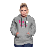 Seht Ihr Das Design - Frauen Premium Hoodie - Grau meliert