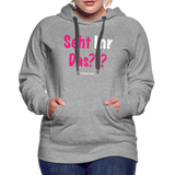 Seht Ihr Das Design - Frauen Premium Hoodie - Grau meliert