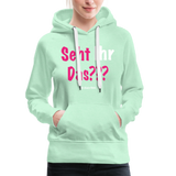 Seht Ihr Das Design - Frauen Premium Hoodie - helles Mintgrün