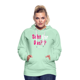 Seht Ihr Das Design - Frauen Premium Hoodie - helles Mintgrün