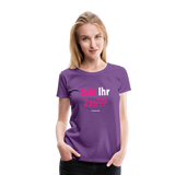 Seht Ihr Das Design Serie - Frauen Premium T-Shirt - Lila