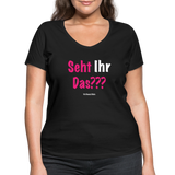 Seht Ihr Das Design Serie - Frauen Bio-T-Shirt mit V-Ausschnitt von Stanley & Stella - Schwarz