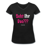 Seht Ihr Das Design Serie - Frauen Bio-T-Shirt mit V-Ausschnitt von Stanley & Stella - Schwarz