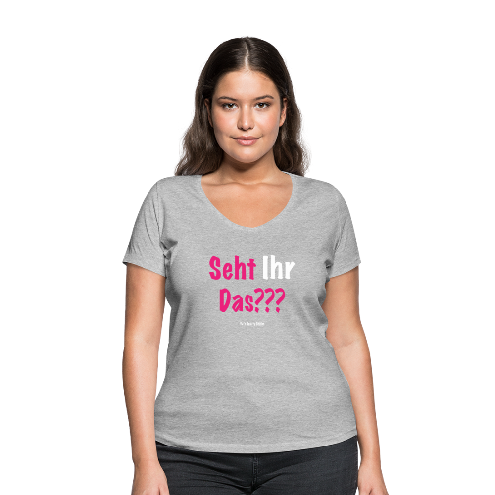 Seht Ihr Das Design Serie - Frauen Bio-T-Shirt mit V-Ausschnitt