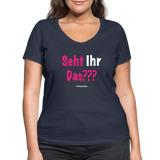 Seht Ihr Das Design Serie - Frauen Bio-T-Shirt mit V-Ausschnitt von Stanley & Stella - Navy