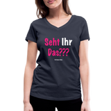 Seht Ihr Das Design Serie - Frauen Bio-T-Shirt mit V-Ausschnitt von Stanley & Stella - Navy