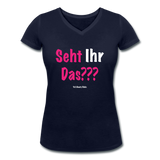 Seht Ihr Das Design Serie - Frauen Bio-T-Shirt mit V-Ausschnitt von Stanley & Stella - Navy