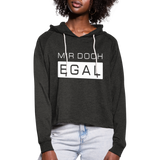 Mir Doch Egal - Frauen Cropped Hoodie - Anthrazit