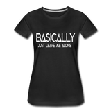 Basically - Frauen Premium T-Shirt - Schwarz