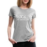 Basically - Frauen Premium T-Shirt - Grau meliert