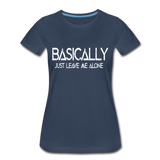 Basically - Frauen Premium T-Shirt - Navy