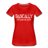 Basically - Frauen Premium T-Shirt - Rot