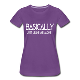 Basically - Frauen Premium T-Shirt - Lila