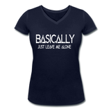 Basically - Frauen Bio-T-Shirt mit V-Ausschnitt von Stanley & Stella - Navy