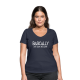 Basically - Frauen Bio-T-Shirt mit V-Ausschnitt von Stanley & Stella - Navy